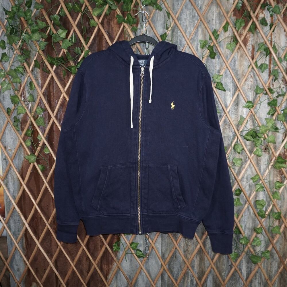 L - Vintage Y2K Polo Ralph Lauren Hoodies zip heavyweight